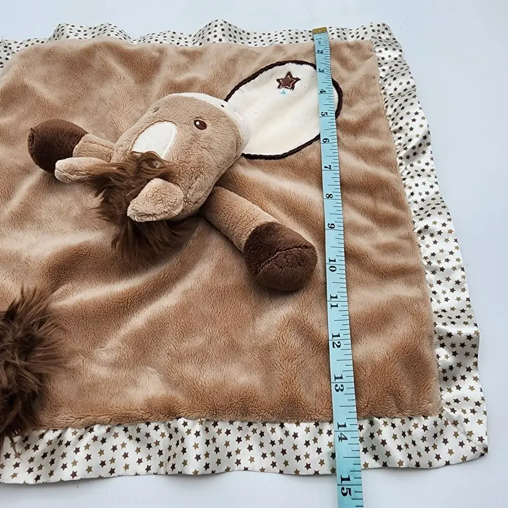 Douglas Baby Star Pony Horse Lovey Plush Security Blanket Satin Lil Snuggler